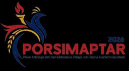 Logo resmi PORSIMAPTAR 2026 — Pekan Olahraga dan Seni Mahasiswa, Pelajar, dan Taruna Akademi Kepolisian